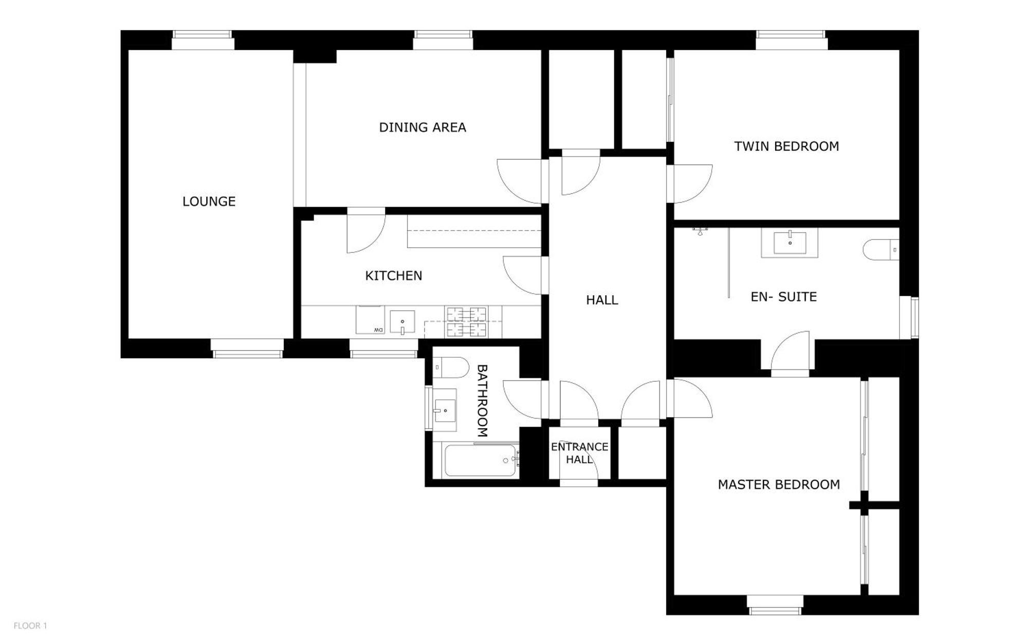 Mariners Retreat- Spacious Apartment In Крейл Экстерьер фото